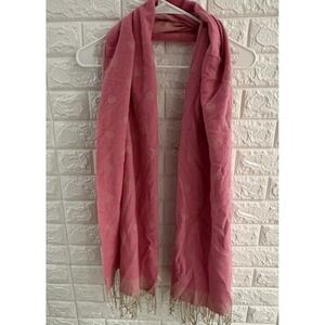 J‎ CREW WOMENS SCARVE PINK MADE IN ITALY SCARF